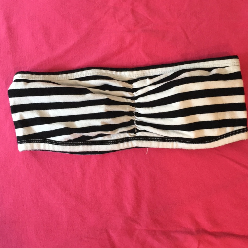 Olive Olivia striped bandeau top!!